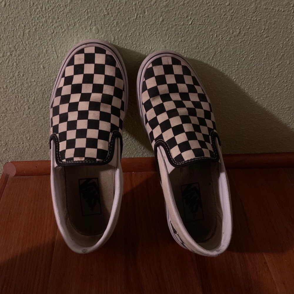 Black and white checkered vans
